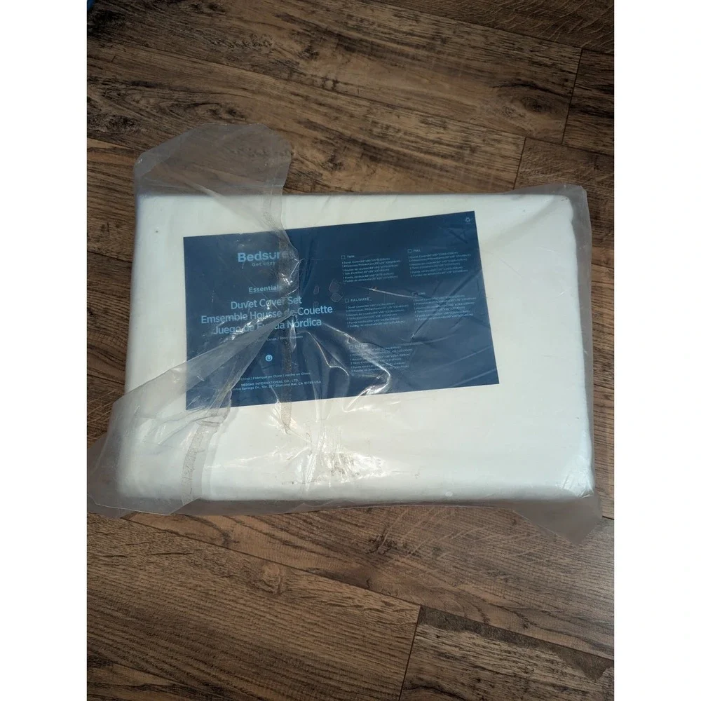 BedSure Duvet Cover Set‎ - White - King 104